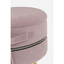 Učitajte sliku u preglednik galerije, Okrugli tabure Pavlina u roze boji