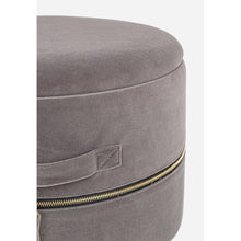 Učitajte sliku u preglednik galerije, Okrugli tabure Pavlina u sivoj boji