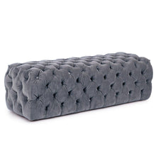 Učitajte sliku u preglednik galerije, Tabure_Evan_pliš_siva