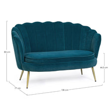 Učitajte sliku u preglednik galerije, Sofa Giliola u plavoj boji