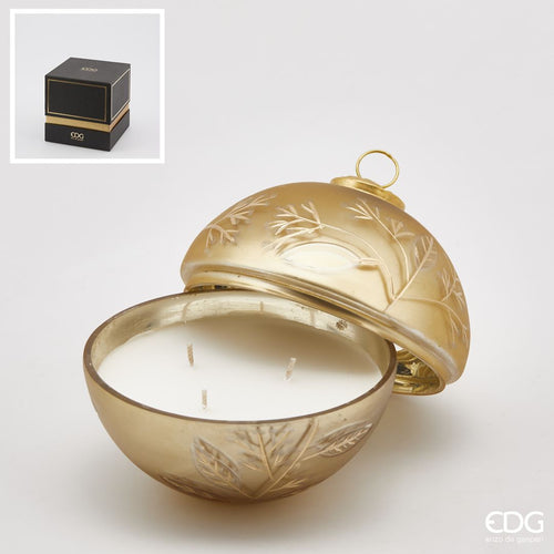 Sveća_kugla_Foglie_Gold_13cm